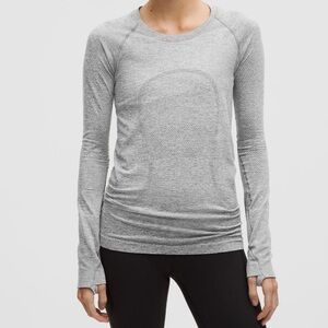 Gray Women's Long Sleeve Top